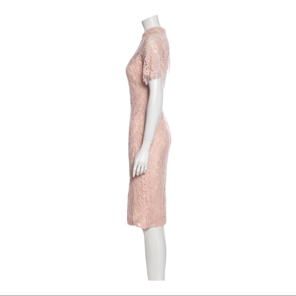 Alexis Blush Pink Ardella Lace Midi Dress M - Picture 4 of 7